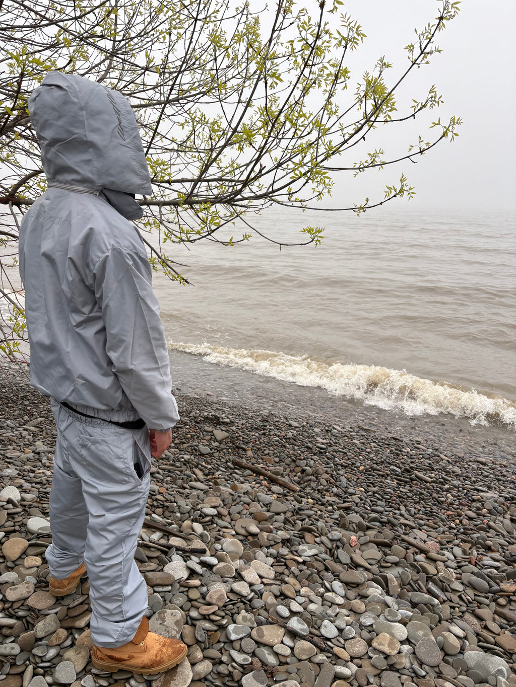Grey Limitless Windbreaker Set (Jacket & Pants)