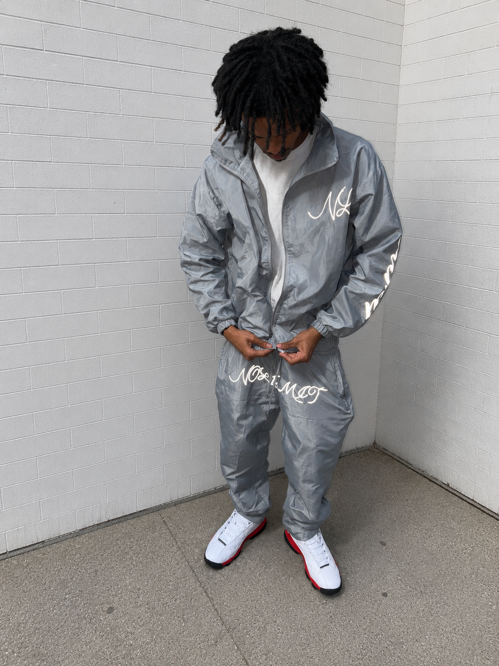 Grey Windbreaker Full Set