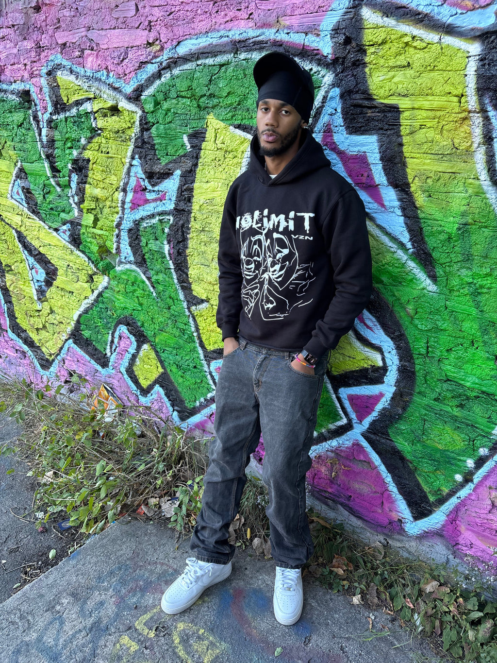 🎭 smoking "nolimit" b&w pullover