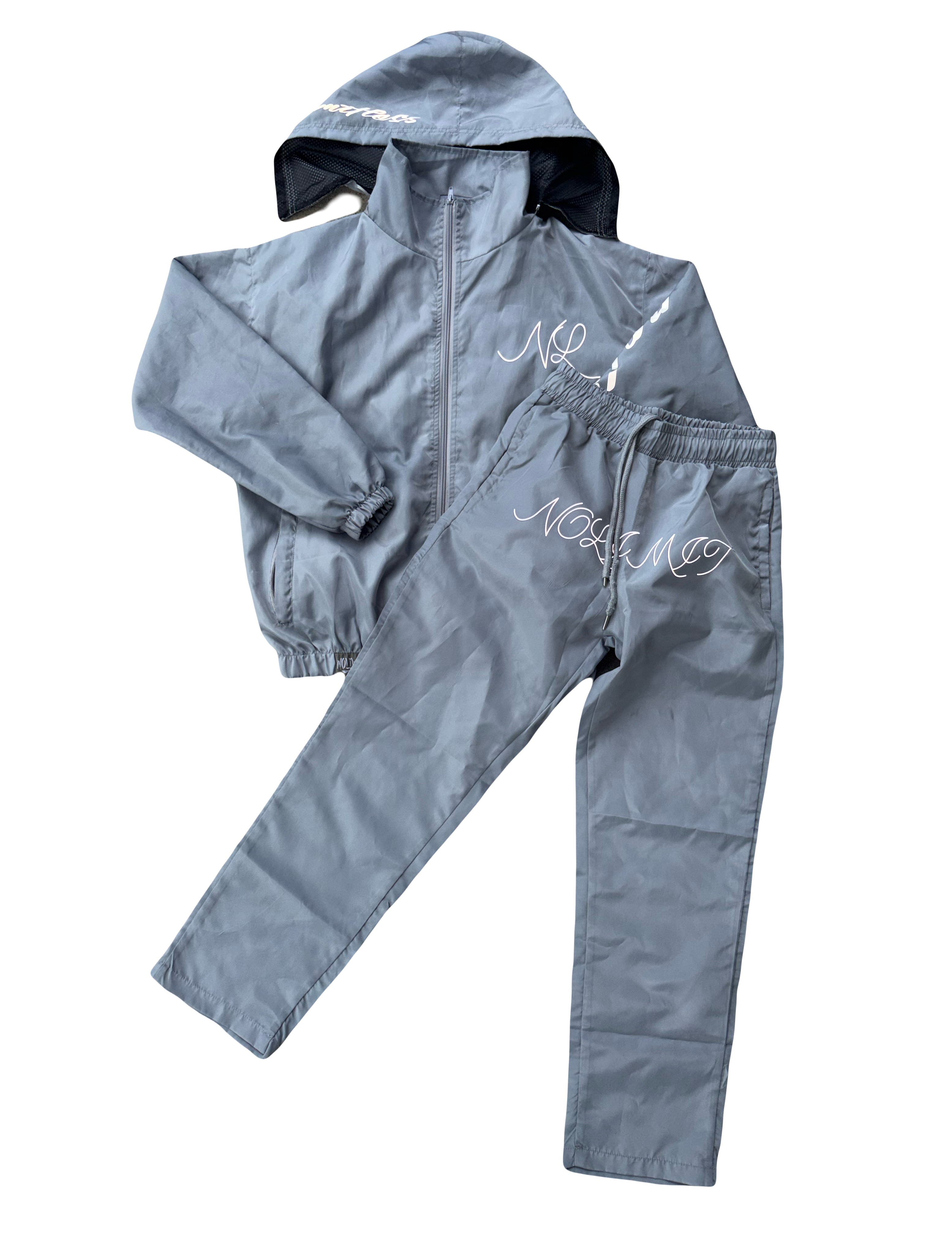 Grey Limitless Windbreaker Set (Jacket & Pants)