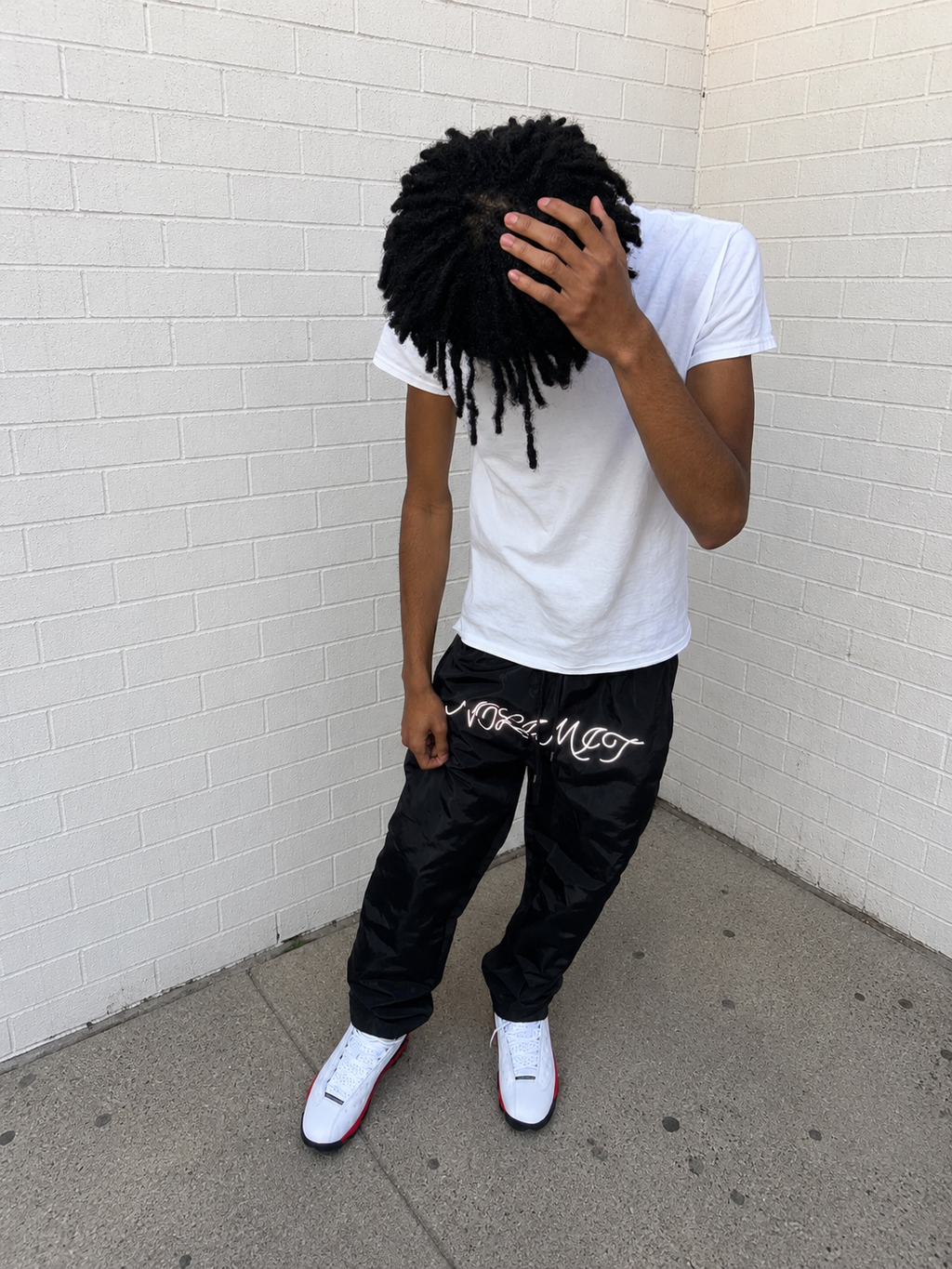Black Windbreaker Pants