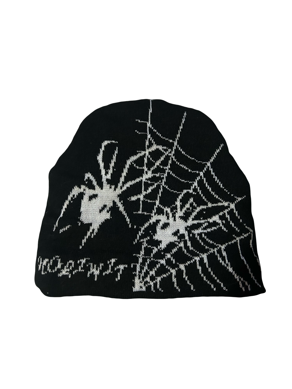 Spider Web Satin-Lined Beanie