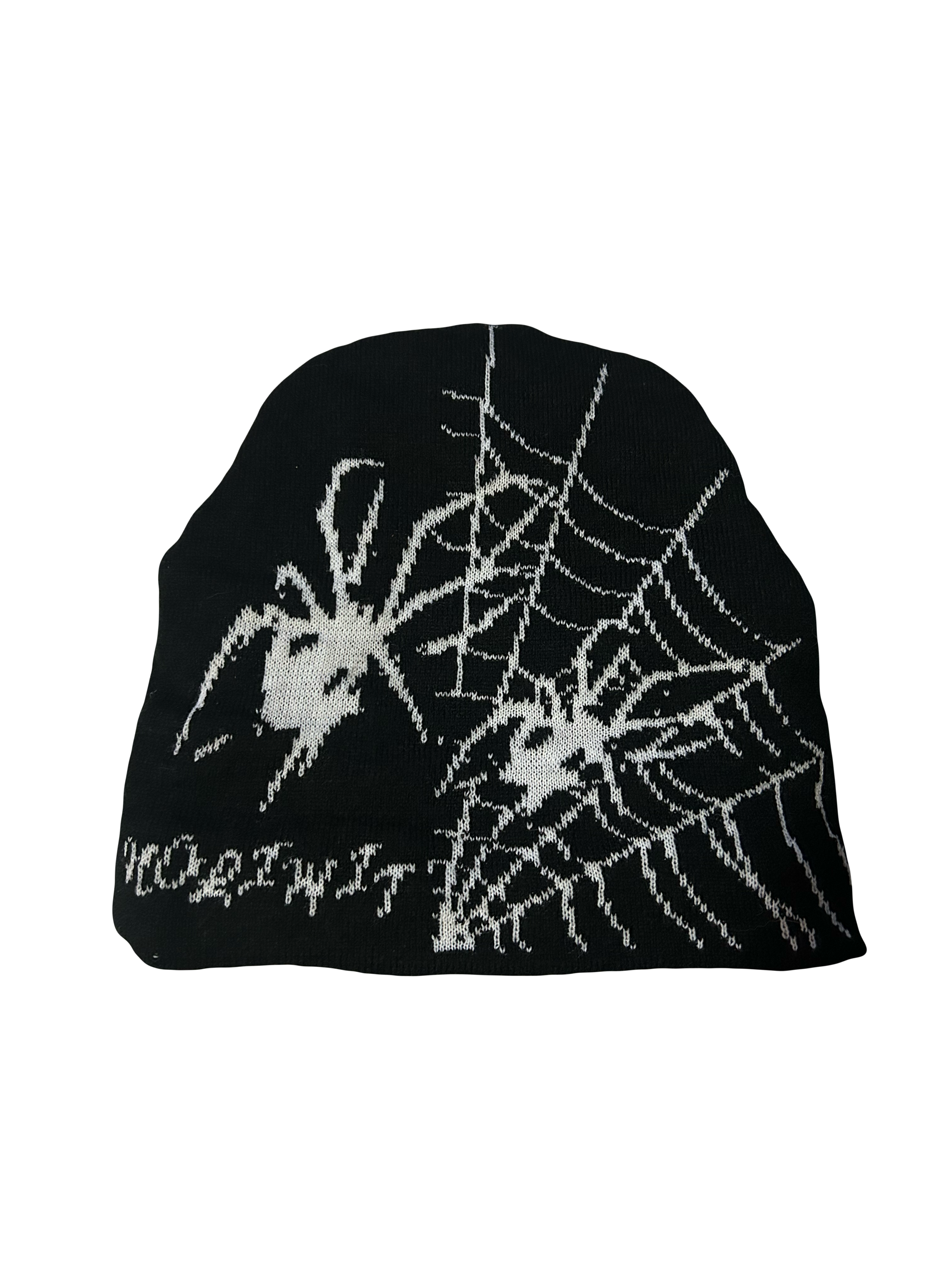 Spider Web Satin-Lined Beanie