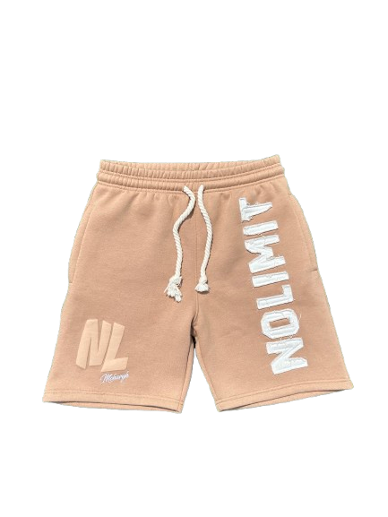 Tan "NOLIMIT" Rope String Short