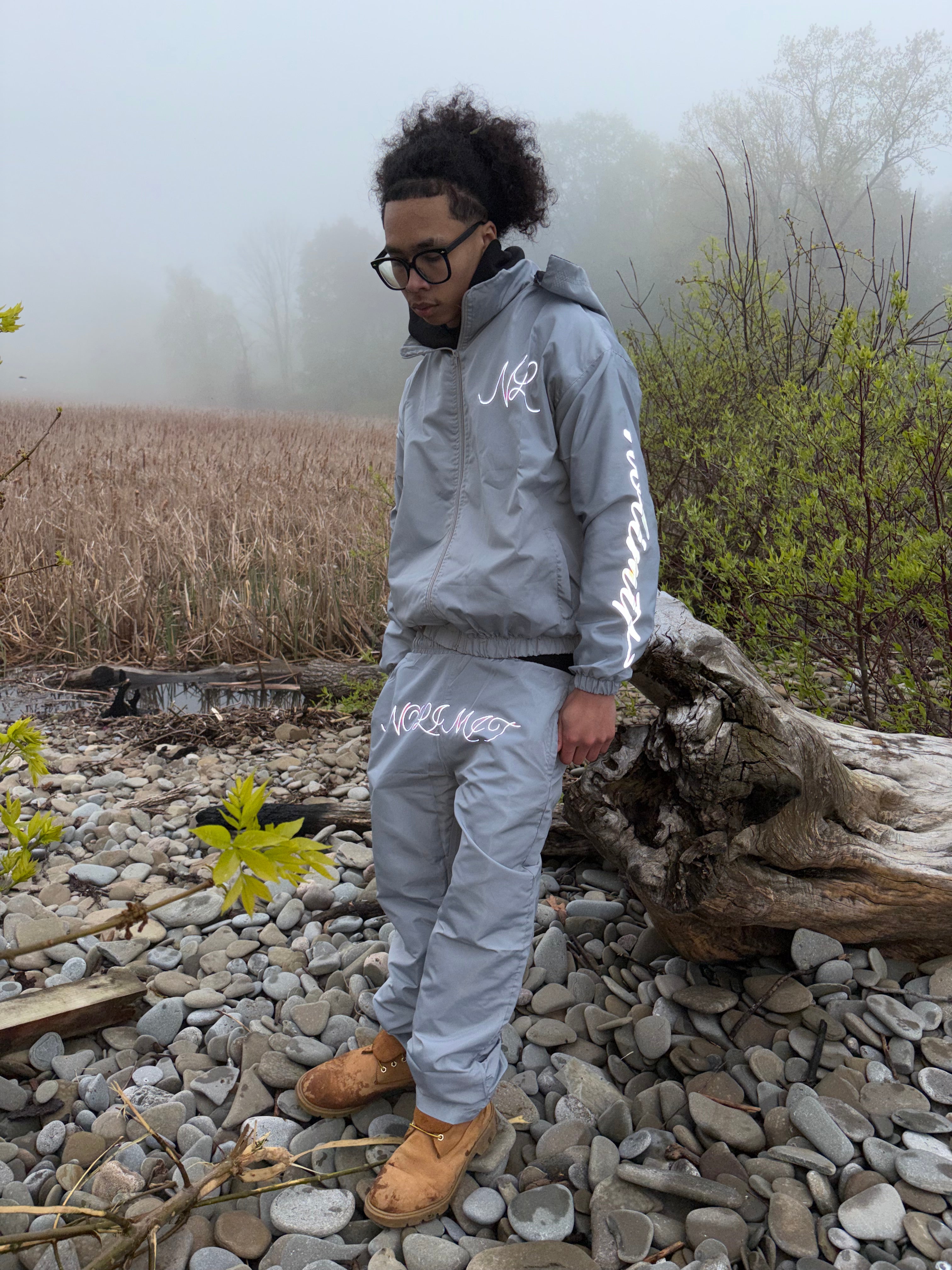 Grey Windbreaker Full Set