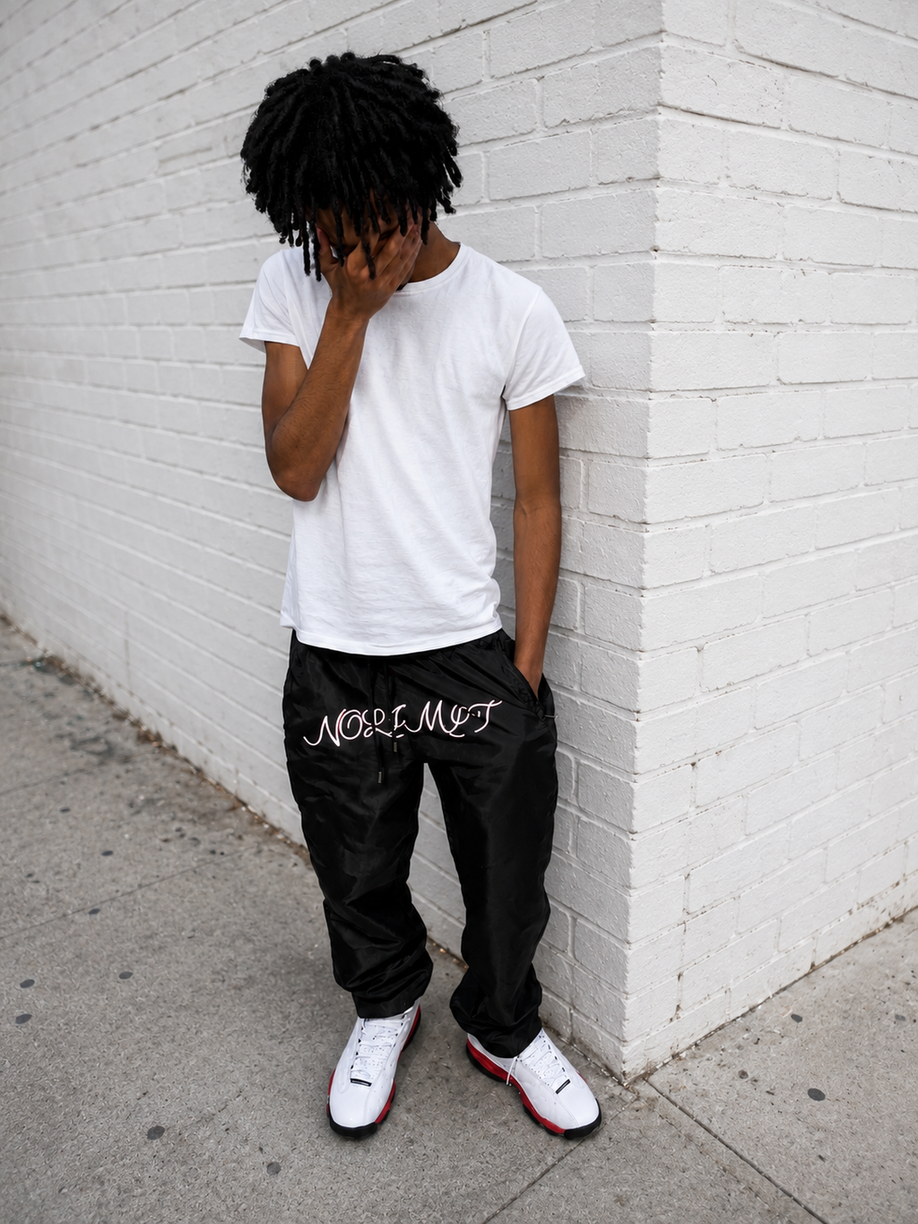 Black Windbreaker Pants