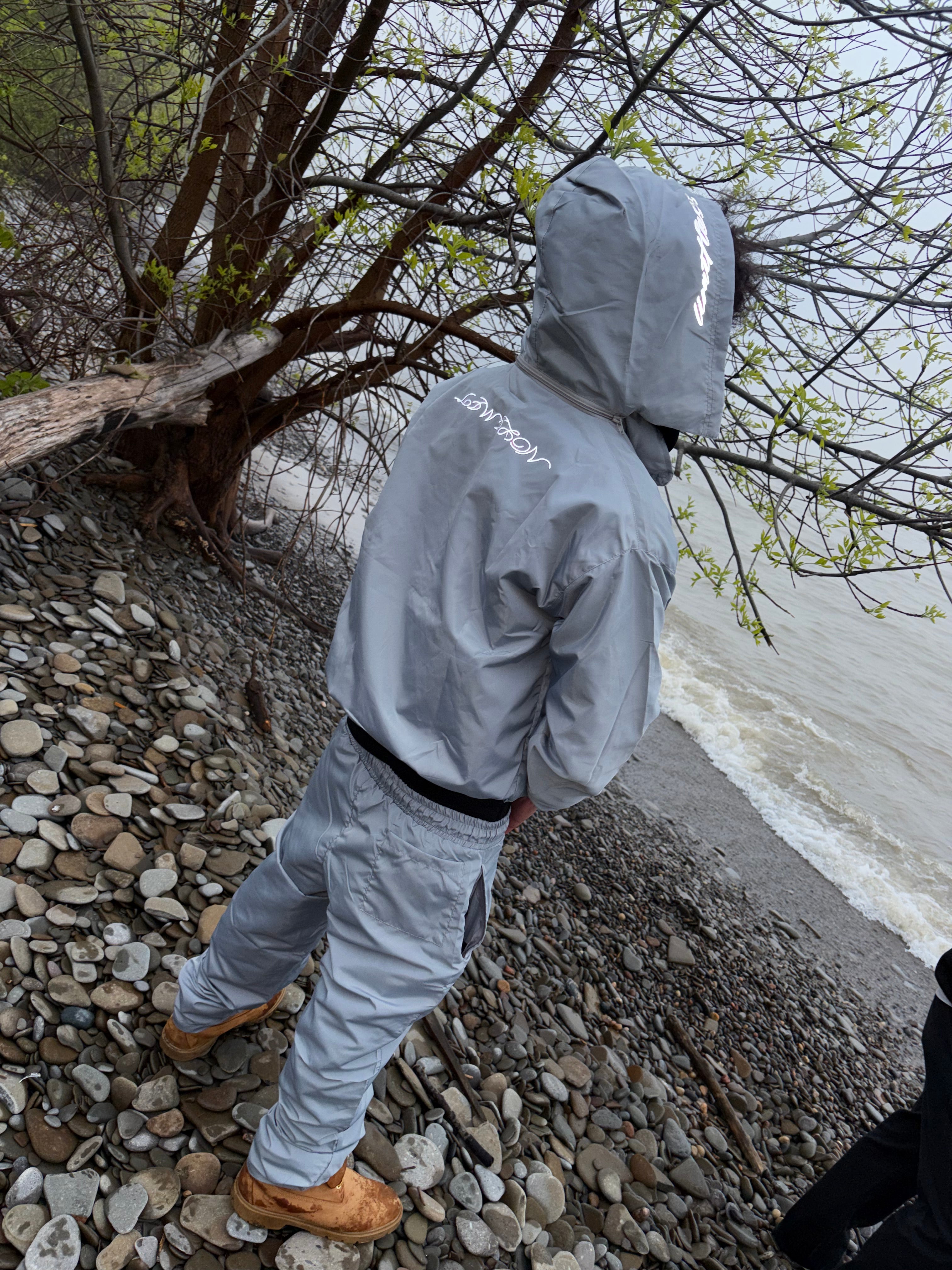 Grey Limitless Windbreaker Set (Jacket & Pants)