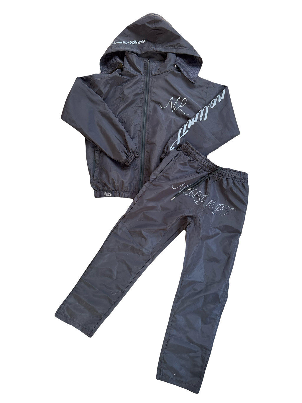 Black Limitless Windbreaker Set (Jacket & Pants)