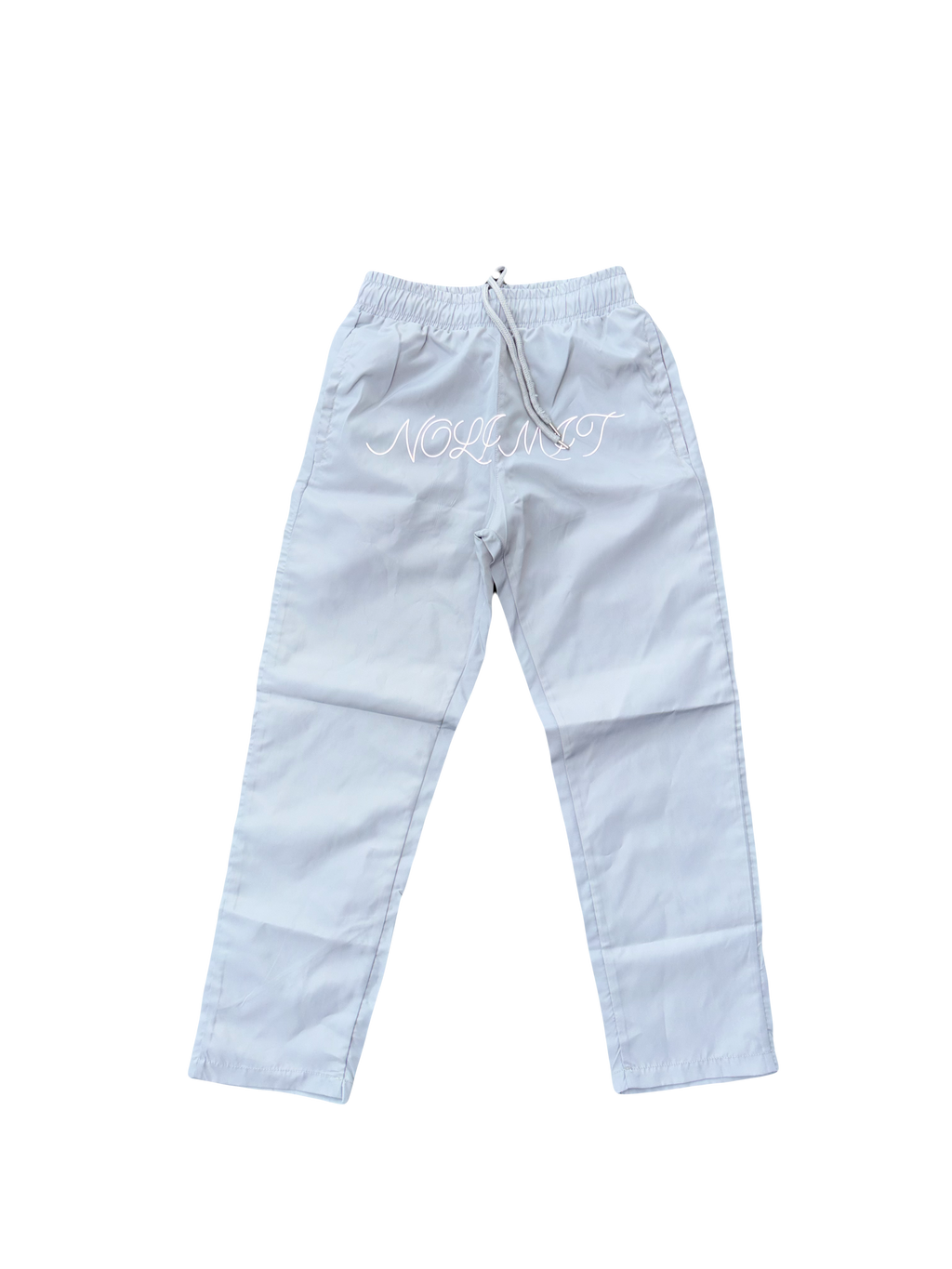 Grey "NOLIMIT" Windbreaker Pants
