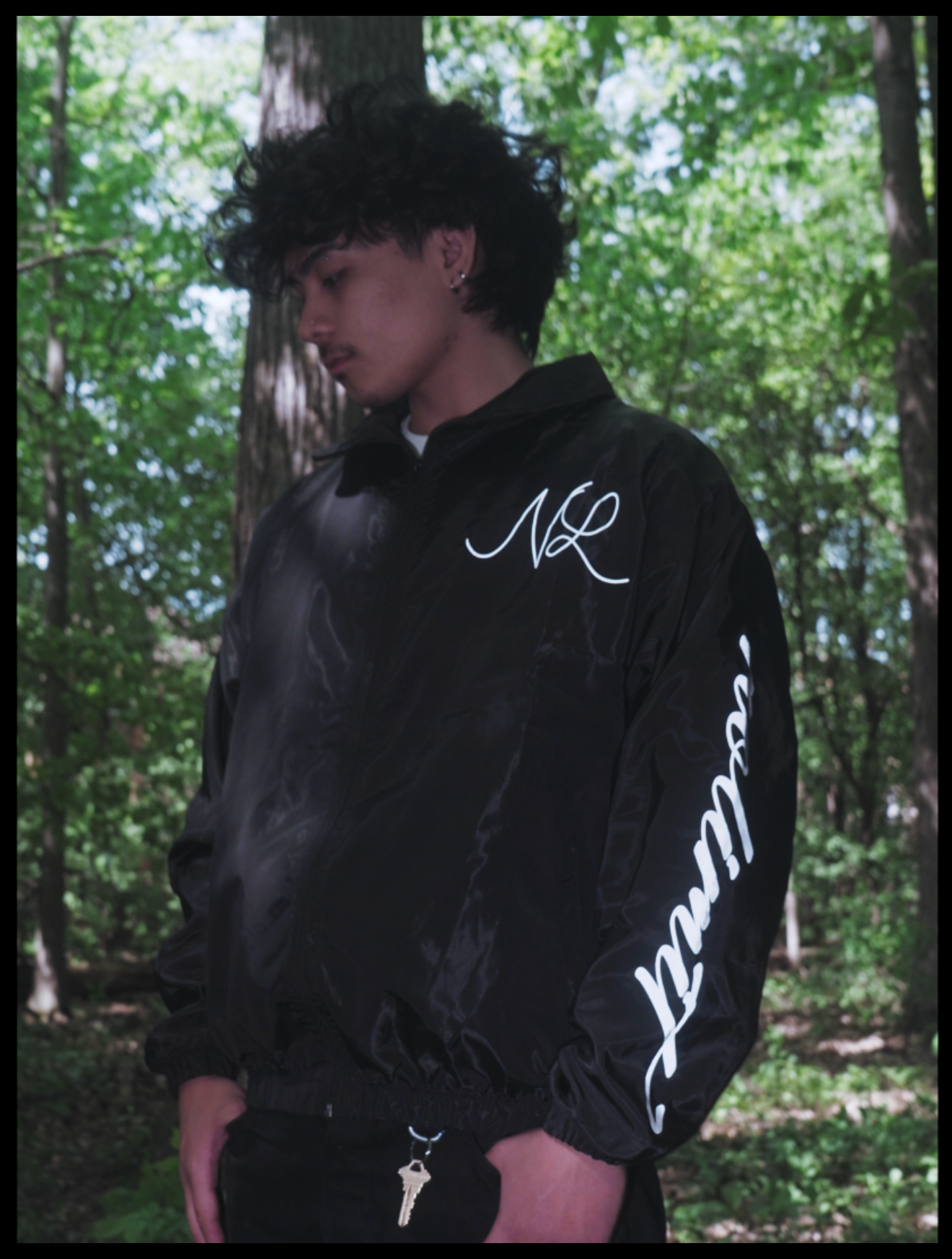 Black Windbreaker Full Set