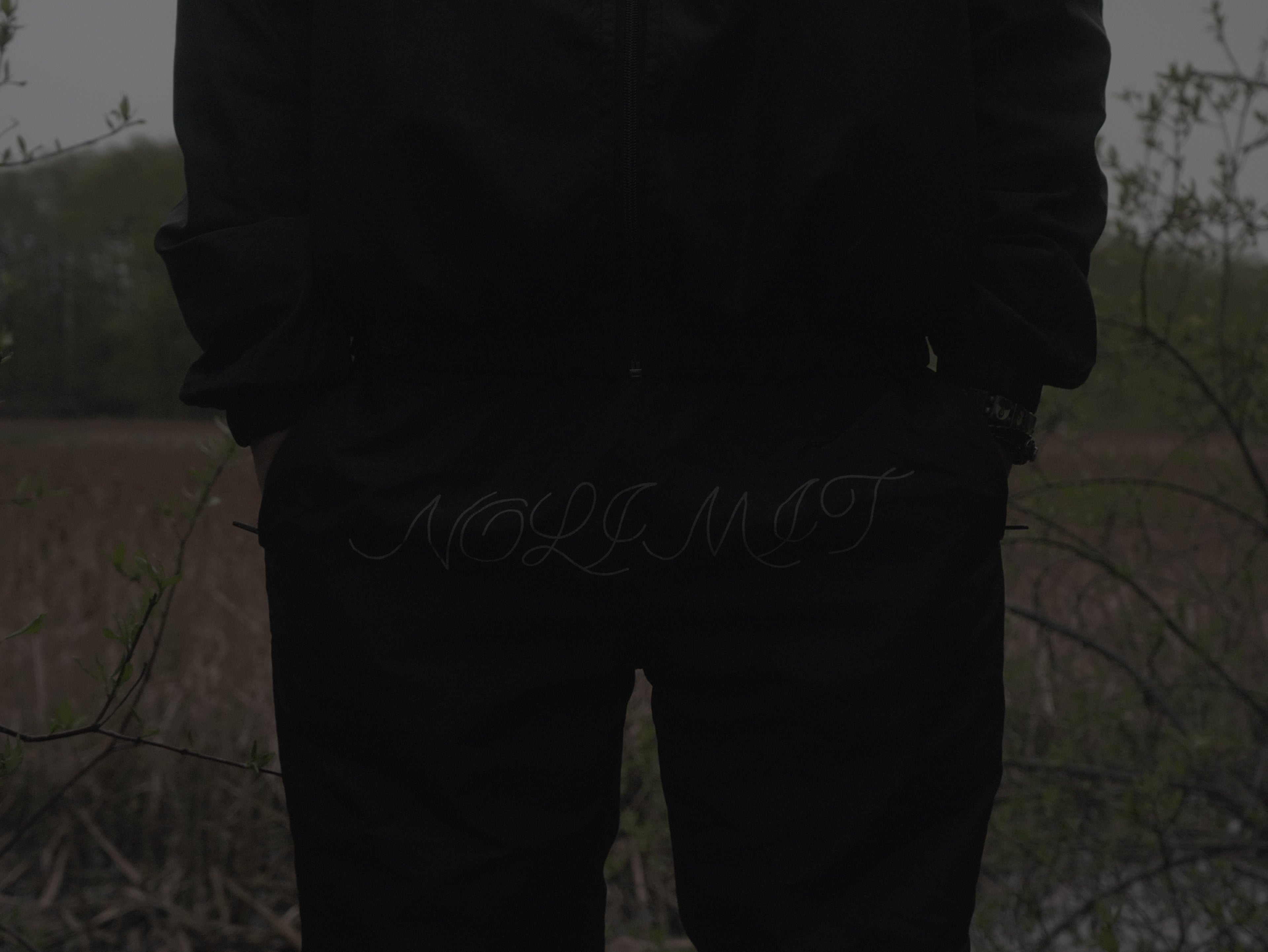 Black Windbreaker Pants